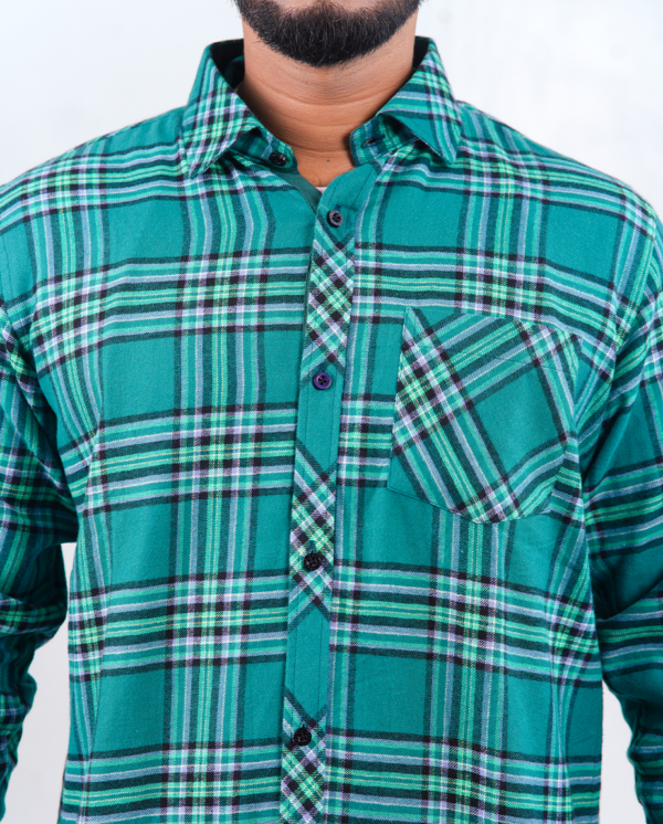Winter Flannel Check Shirt - Image 4