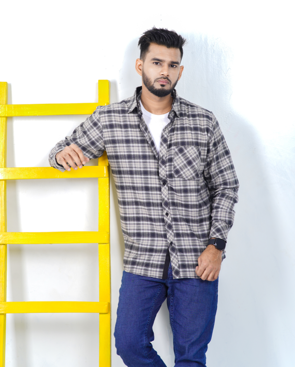 Winter Flannel Check Shirt - Image 2
