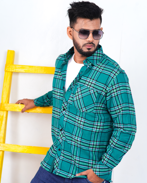 Winter Flannel Check Shirt - Image 2