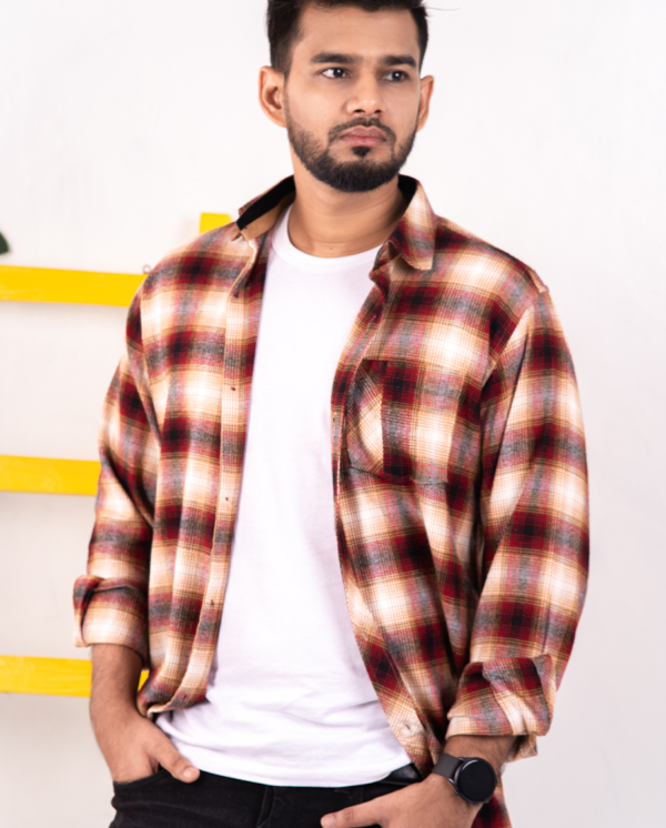 Winter Flannel Check Shirt - Image 4