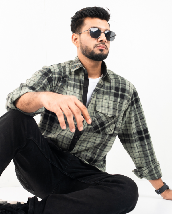 Winter Flannel Check Shirt - Image 4