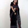 Elegant Cream Tangail Tant Saree