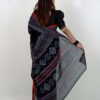 Elegant Cream Tangail Tant Saree - Image 2
