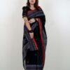 Elegant Cream Tangail Tant Saree - Image 5