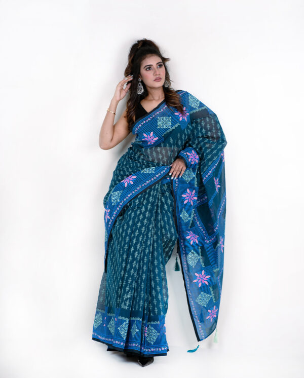 Tangail Tant Saree. S-9013 - Image 3