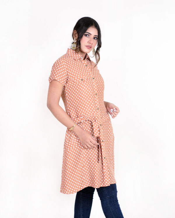 Ladies Long Half Shirt - Image 5