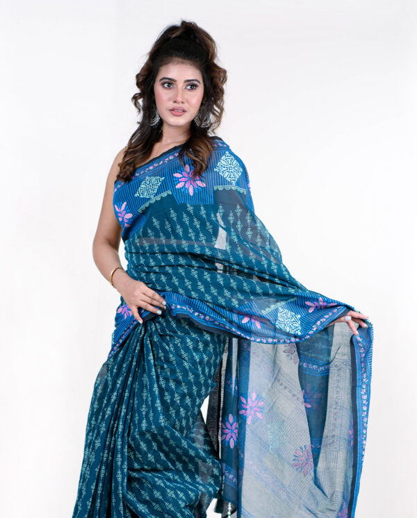 Tangail Tant Saree. S-9013 - Image 5