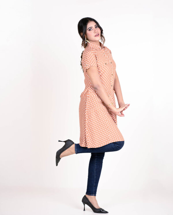Ladies Long Half Shirt - Image 2