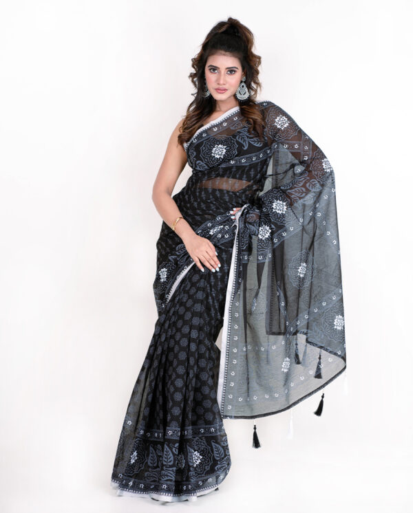 Tangail Tant Saree. S-9012 - Image 4