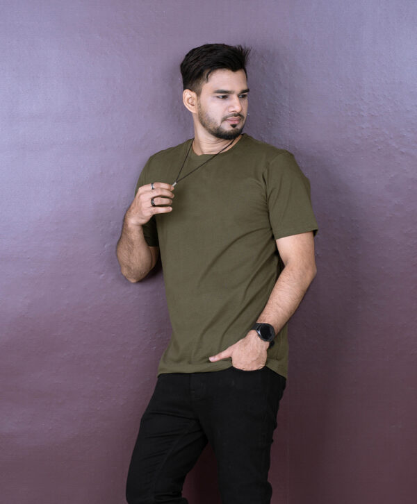 Mens Solid T-Shirt - Image 2