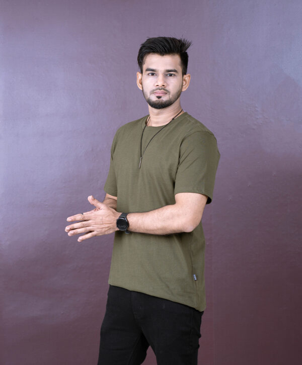 Mens Solid T-Shirt - Image 3