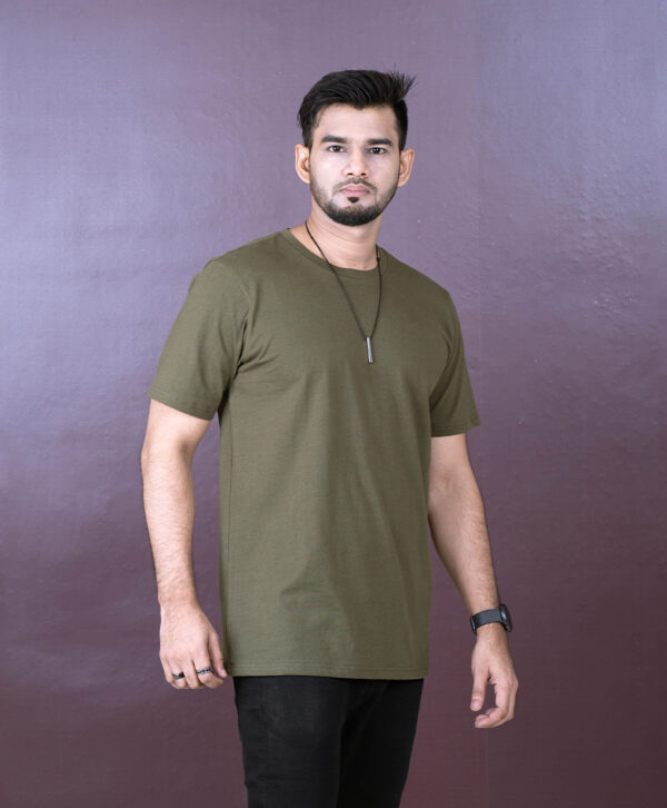 Mens Solid T-Shirt - Image 4