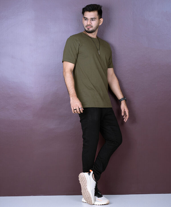 Mens Solid T-Shirt - Image 5