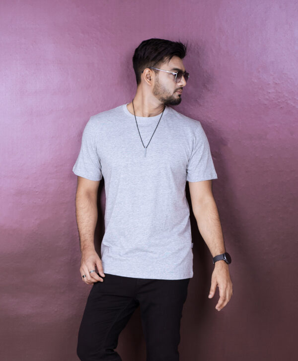 Mens Solid T-Shirt - Image 3