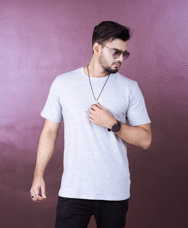 Mens Solid T-Shirt - Image 4