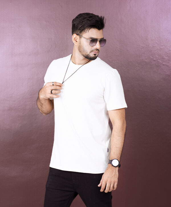 Mens Solid T-Shirt - Image 4