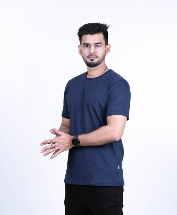 Mens Solid T-Shirt - Image 4