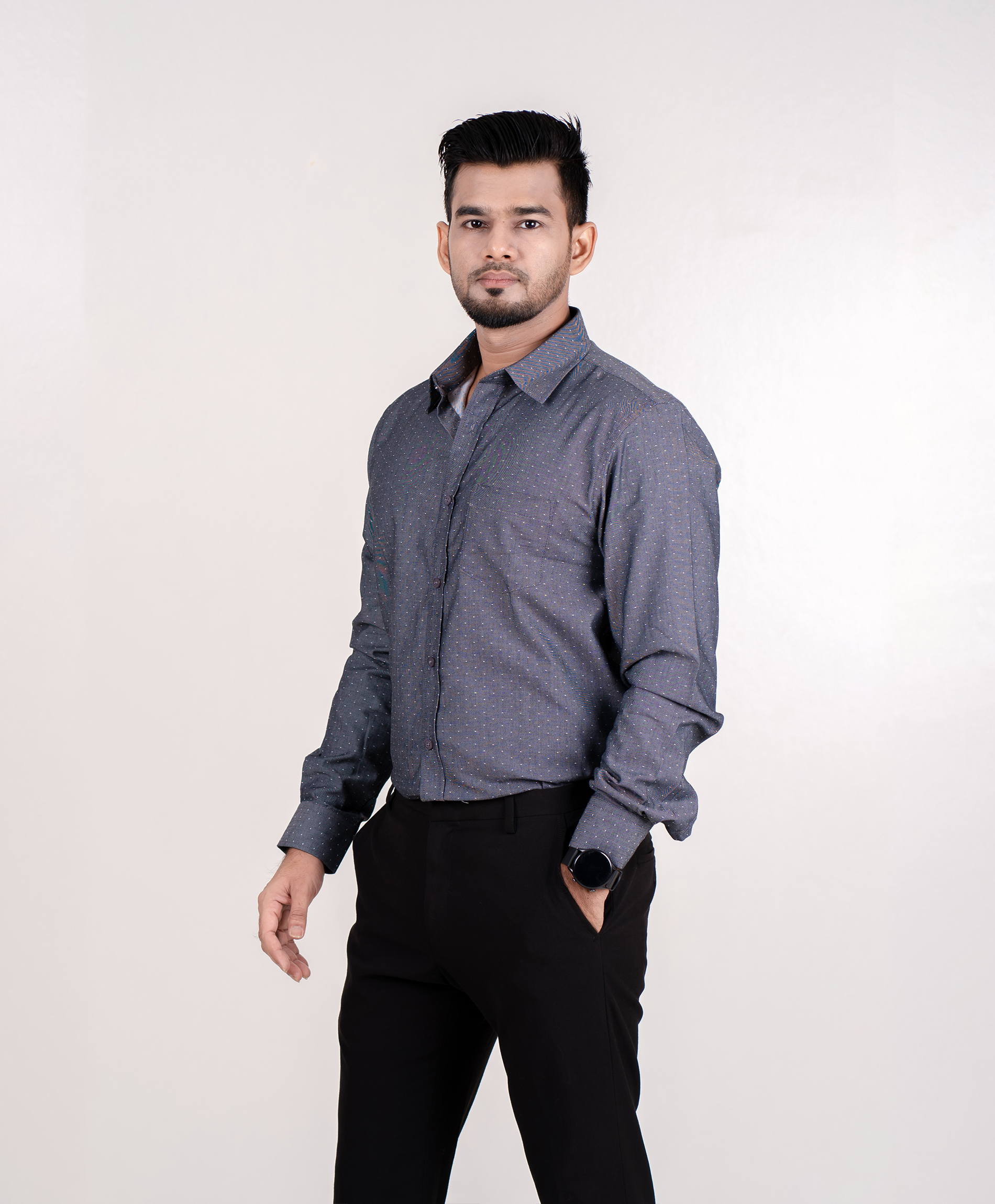Deep Gray Formal Shirt