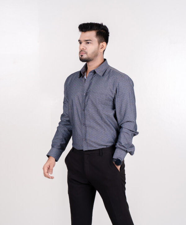 Deep Gray Formal Shirt - Image 3