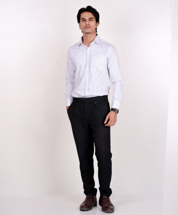 White Black Mark Formal Shirt - Image 2