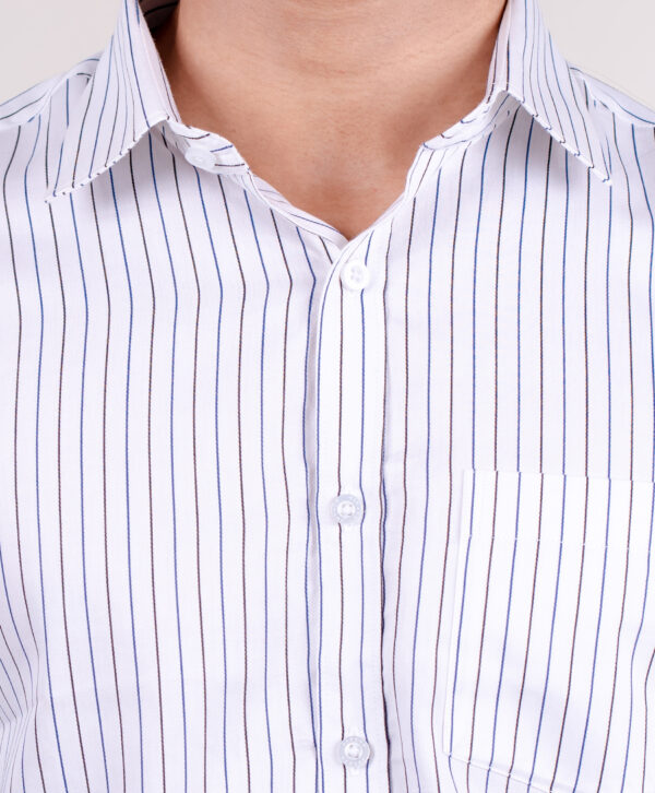 White Black Mark Formal Shirt - Image 6