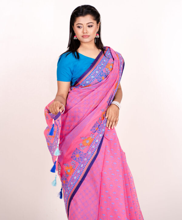 Tangail Tant Saree S-9015 - Image 3