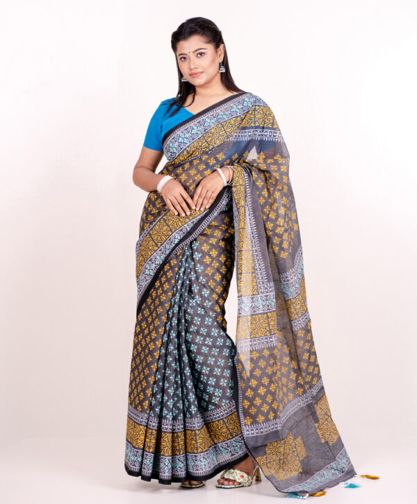 Tangail Tant Saree S-9014 - Image 4